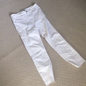 Abercrombie white jeans 27 s